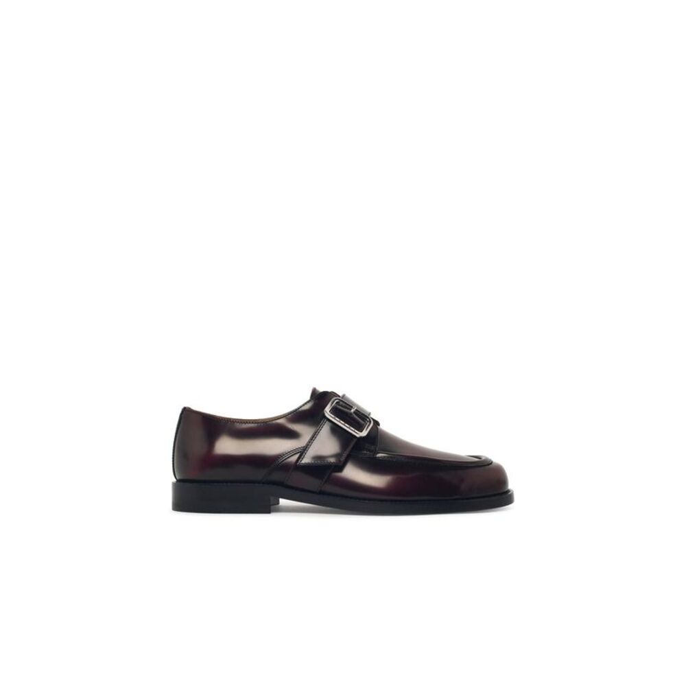 Marni Burgundy Leather Loafers Men